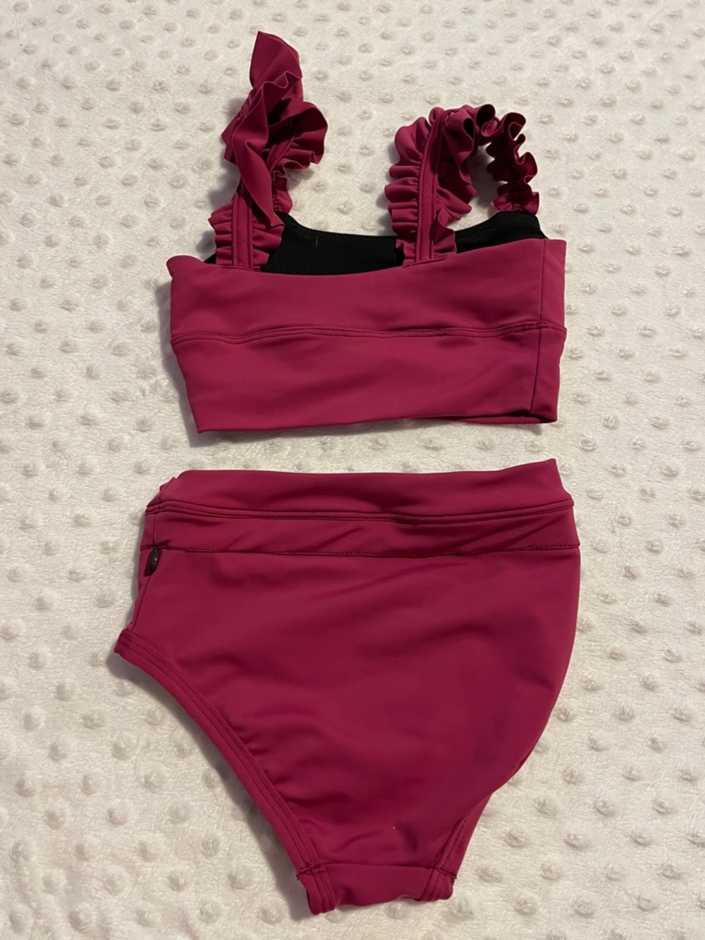 Girls' Ruffle Strap Two-Piece dance outfit - Picture 2 of 2